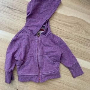 Tea Zip Up Sweatshirt Purple Size 2T